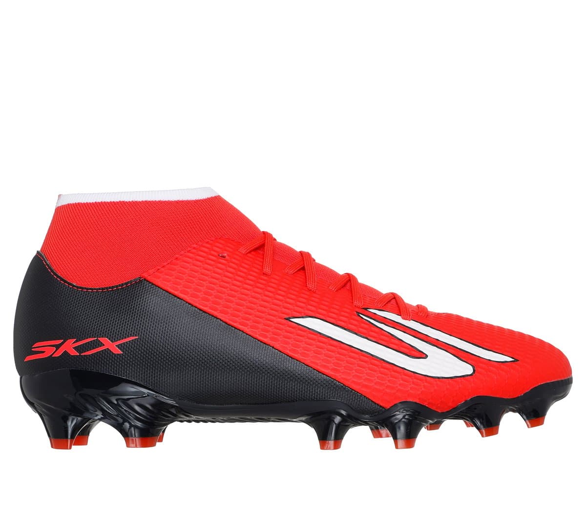 Skechers SKX_2 High Academy FG en Rojo/Negro, talla 40