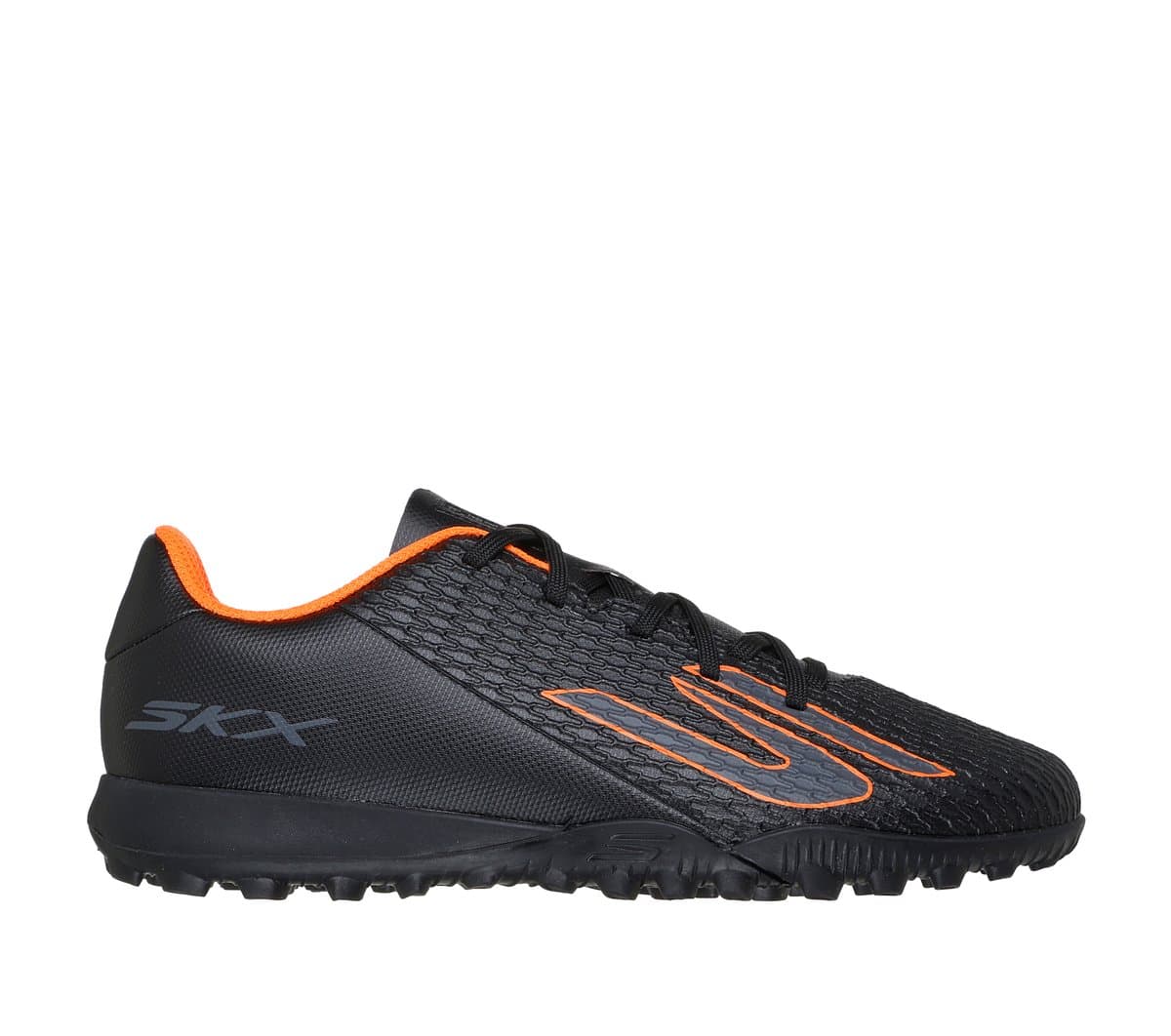 Skechers SKX_2 Jr TD TF en Negro/Naranja, talla 27.5