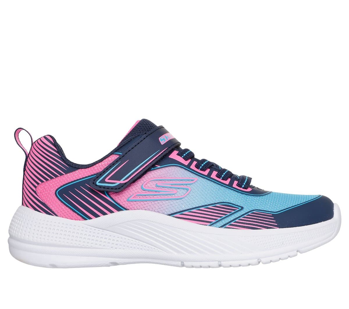 Skechers niña Microspec Advance - Oasis Point en Navy, talla 38