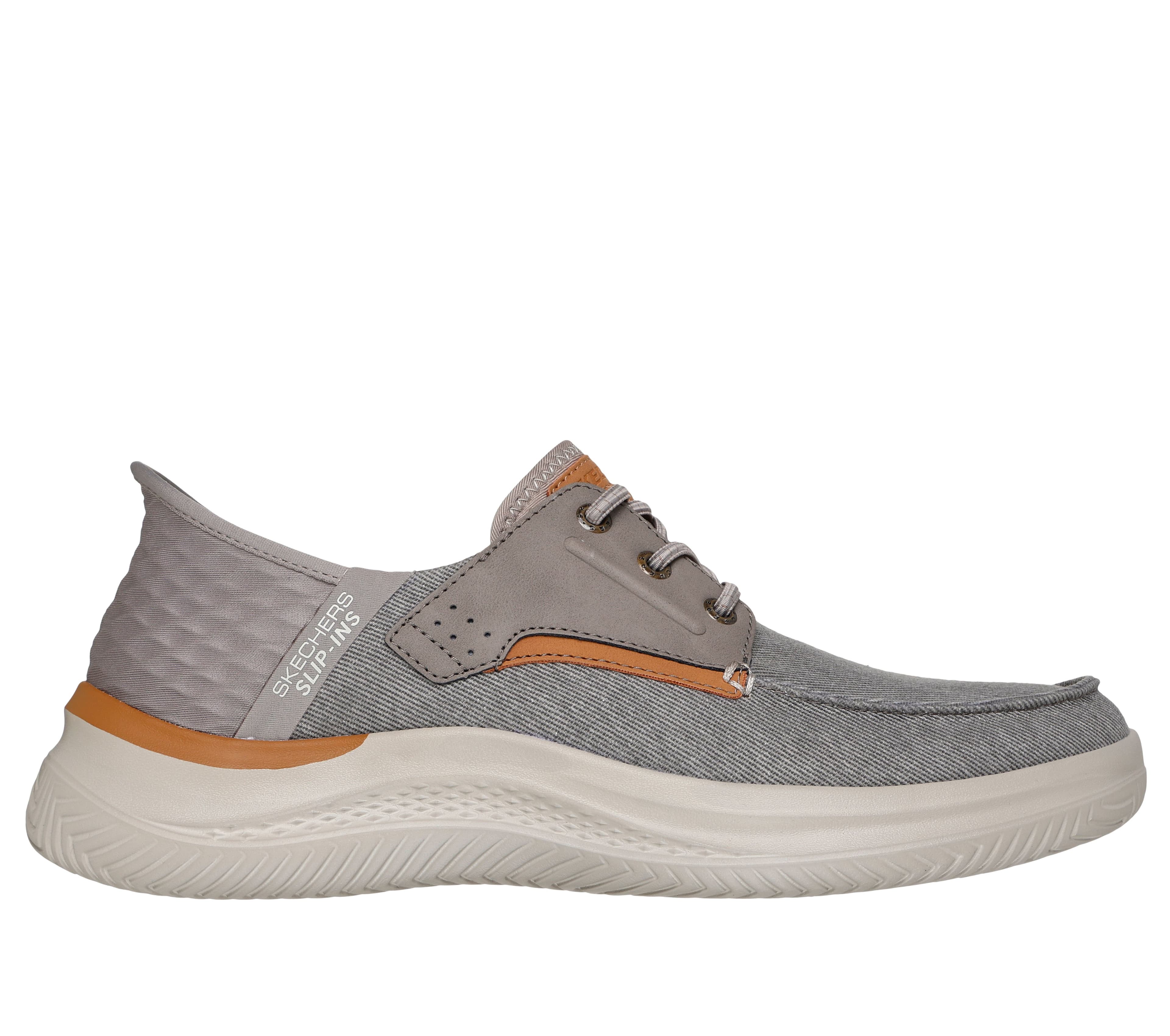 Skechers Slip-ins RF: Hasting - Niko en Taupe, talla 39.5, Vegan