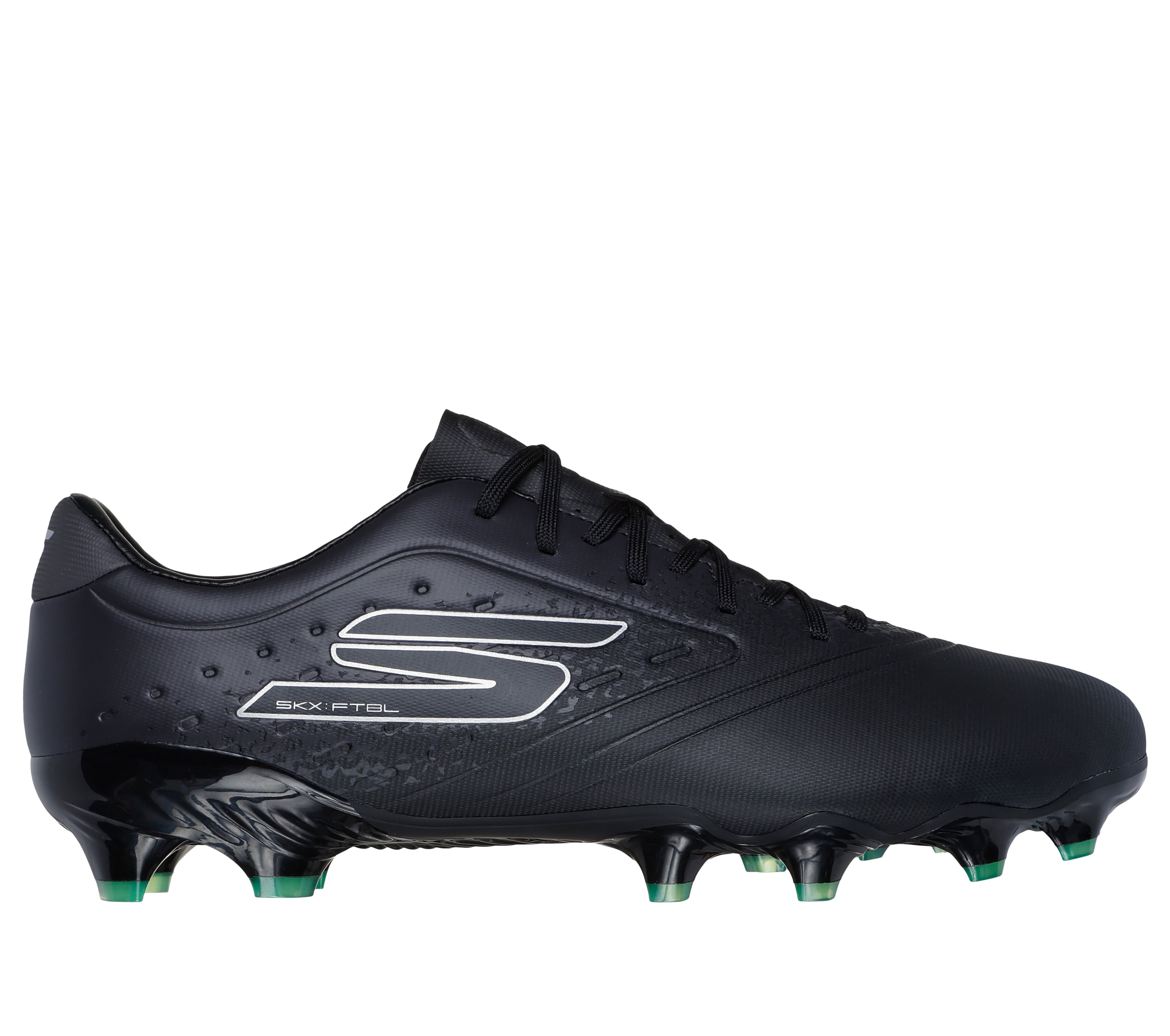 Skechers Razor 1.5 Academy FG en Negro/Plata, talla 36