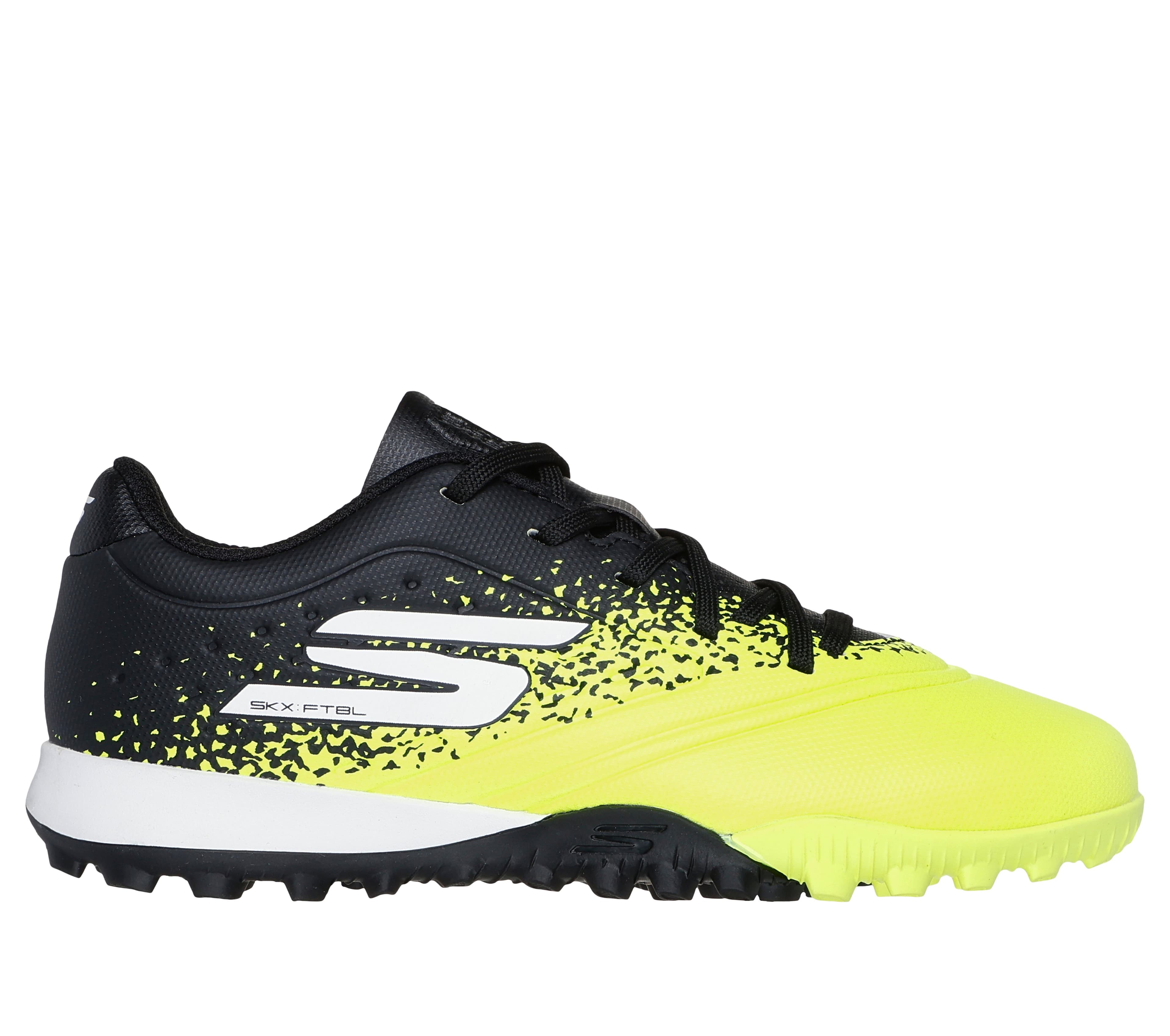 Skechers Razor 1.5 Academy TF en Amarillo/Negro, talla 36