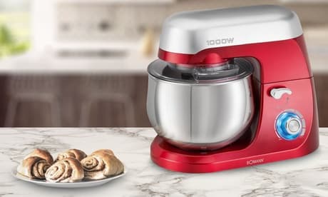 Robot de cocina de Bomann: Robot multifunción de repostería Bomann 4 en 1 - 6 2 L - 1200 W - KM 1395 CB / Plateado