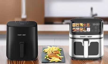 Freidora con pantalla digital: 5L 1400W