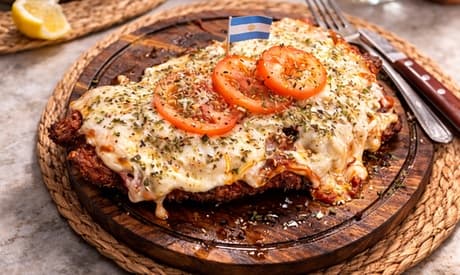 Para 4: menú argentino clásico con 4 entrantes 4 principales y 4 bebidas