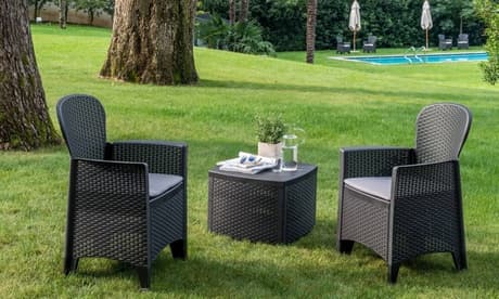 Set de muebles de jardín: Blanco