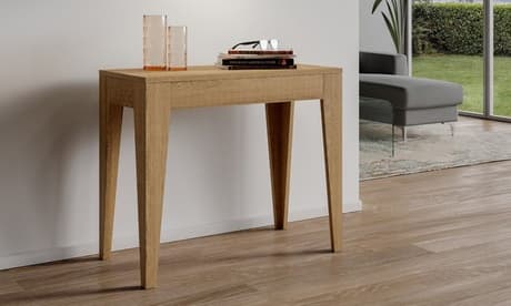 Mesa Consola Extensible Isotta: Normal / Cemento