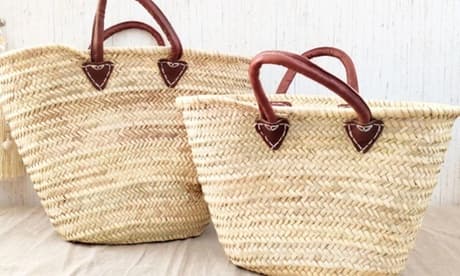 Bolsa de playa tejida en hojas de palmera naturales: 1