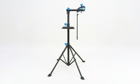 Soporte de reparación de bicicletas Shelter con portaherramientas