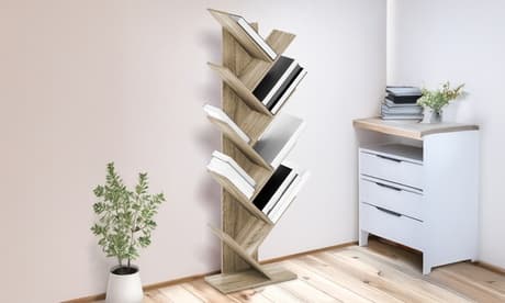 Estantería con forma inspirada en ramas de árbol y 8 repisas: Negro