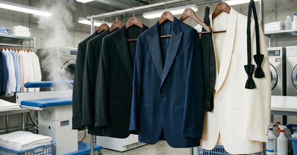 Lavado, secado y planchado profesional de trajes y vestidos de fiesta