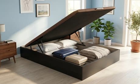 Canape abatible: 140x200 / Wengue
