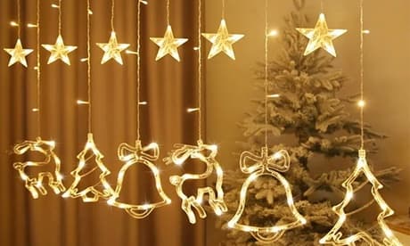 Cortina LED mágica de Navidad – Blanco cálido 3 m: 2