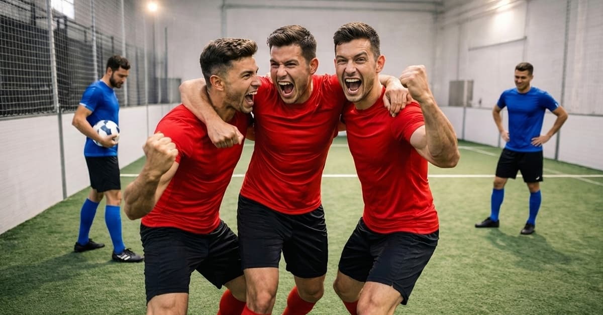 1 o 2 sesiones de alquiler de campo de fútbol indoor 3 vs 3