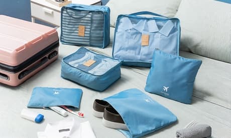 Bolsas organizadoras para ropa o calzado de InnovaGoods: Bolsa de viaje para hasta 6 pares de calzado