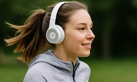 Auriculares Bluetooth inalámbricos ajustables: Rojo