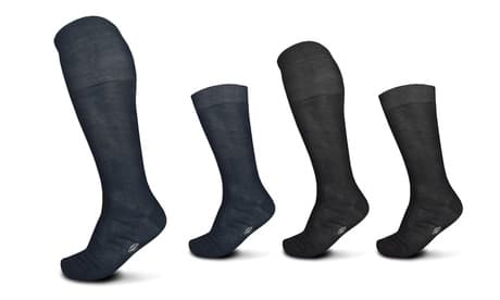 6 Pares Calcetines Pompea: Corto / Azul negro / 39 - 41