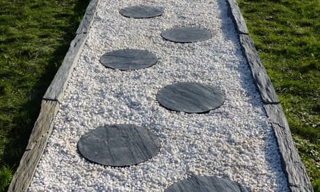 Baldosa de pizarra redonda: 12 piezas