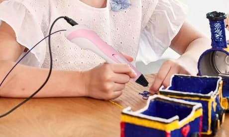 Pluma para impresión 3D compatible con filamentos PLA: Con recambio de 20 filamentos
