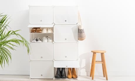 Zapatero modular portátil Innovagoods: Gris / 36 pares