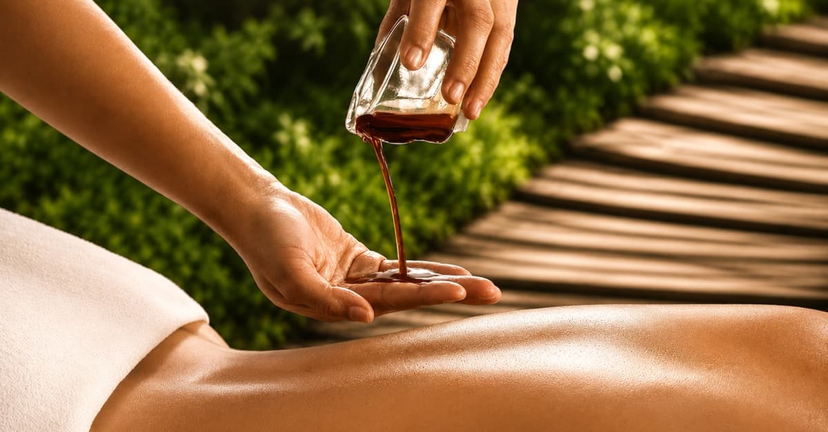 Masaje corporal con aceite de chocolate en La Crème, ¡puro placer!