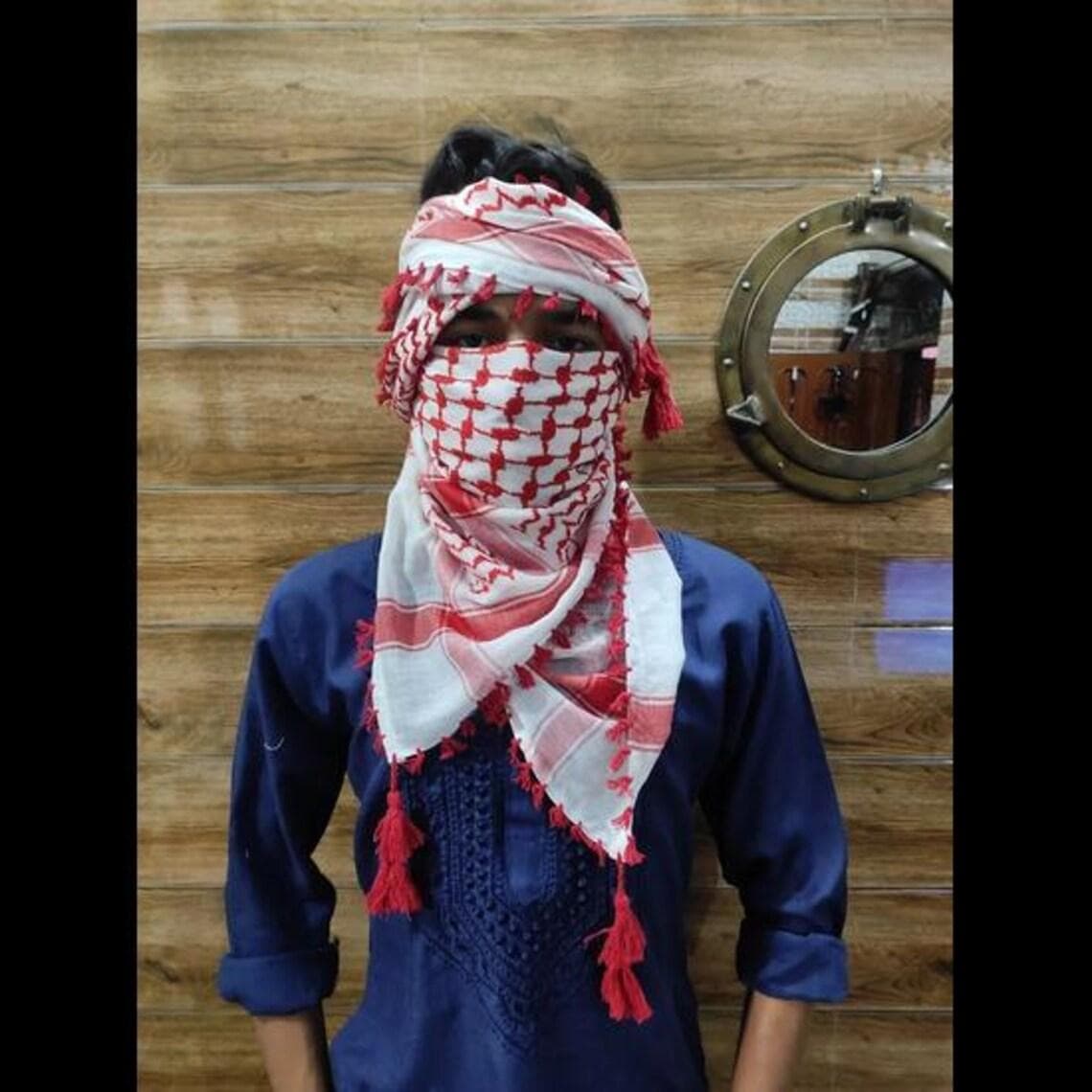 Shemagh Islámico Todo Original Hecho En Palestina Bufanda Árabe Kufiya Arafat Algodón cm aero