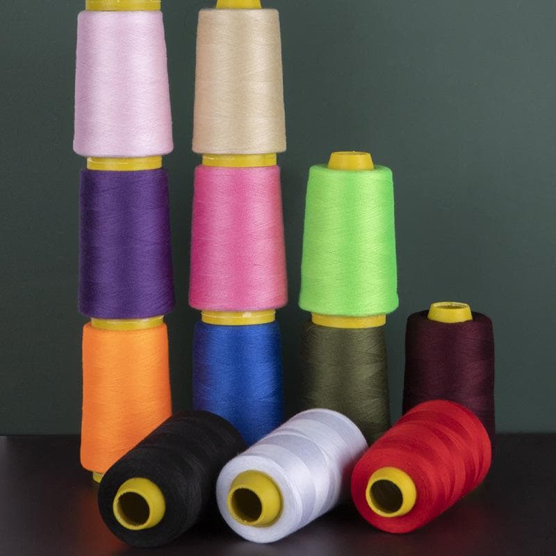 Hilo de Coser de Poliéster Resistente de 1500 Yardas Hilos Profesionales para Máquina de Coser Para Tamaño de Aguja de Coser 11 14 No se Rompe