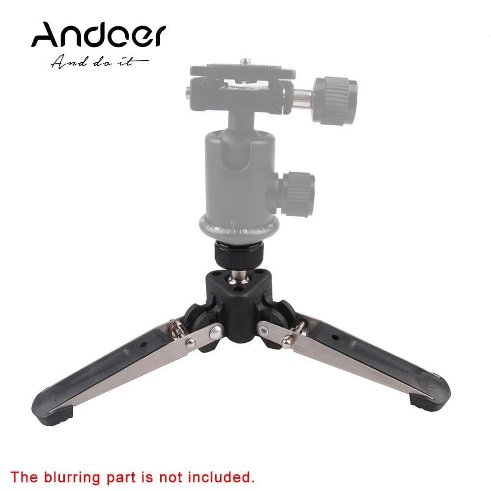 Soporte de tres pies Base monopié para cabeza de trípode DSLR Cam tornillo de 3/8