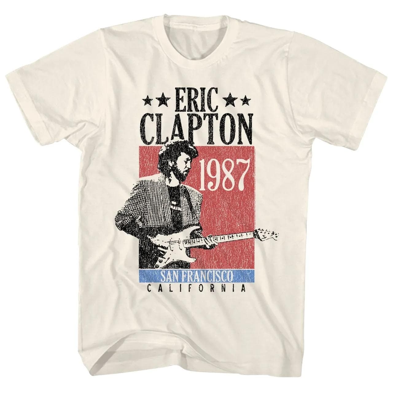 Camiseta Clásica Eric Clapton Blackie Tour 2008 Banda Música Rock Camiseta para Hombre y Mujer Manga Corta Algodón Top Ropa de Verano cm