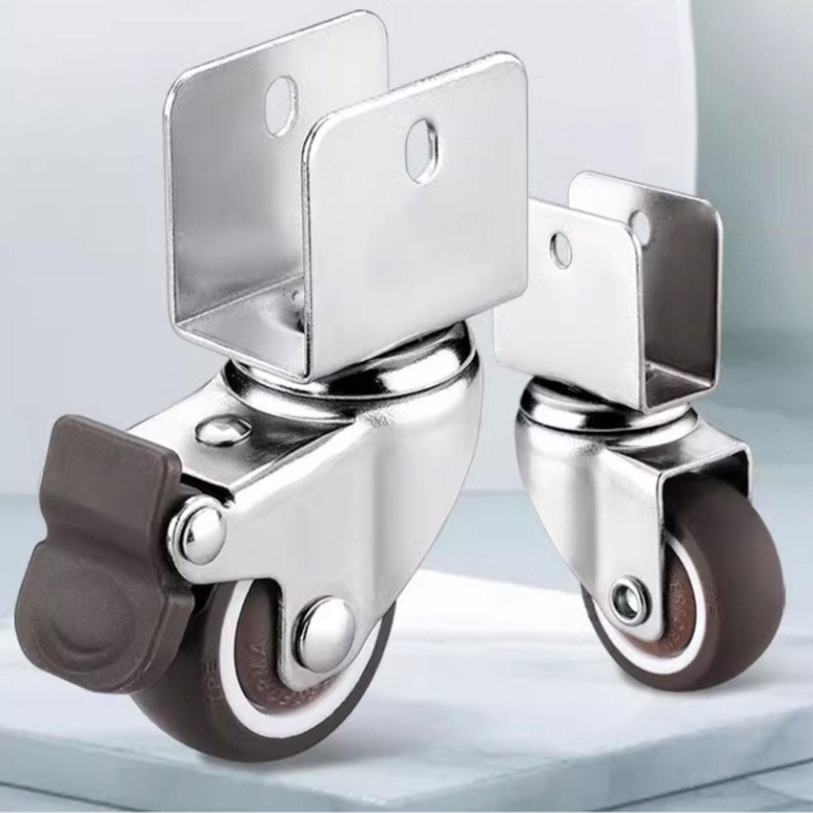 4 Ruedas Giratorias Pesadas para Muebles 1 pulgada Universales Ruedas Giratorias Rueda para Carrito para Muebles Mesas de Trabajo