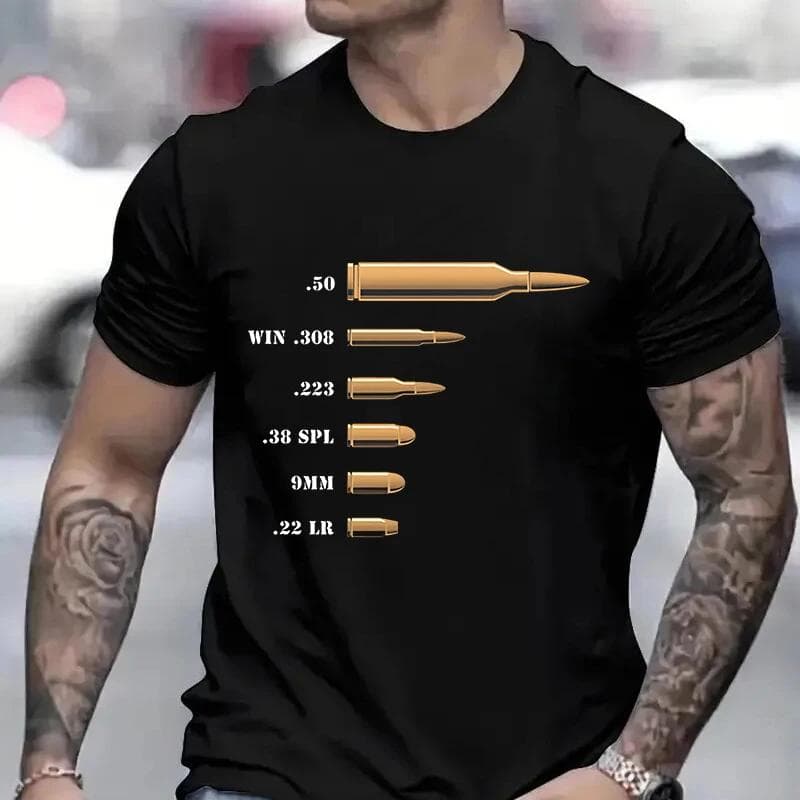 Camiseta para Hombre Estampado Amante de las Armas Camisetas Gráficas Divertidas para Hombres Mujeres Tops de Verano Camiseta Hombre Camiseta