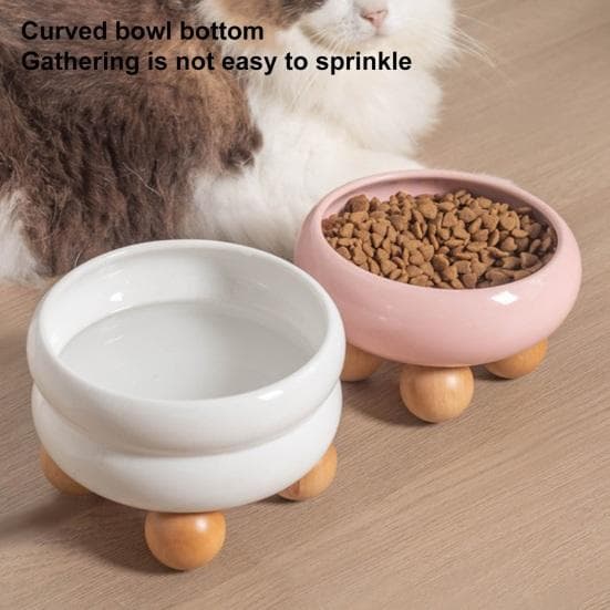 Cuencos de comida elevados para evitar vómitos, protección para el cuello, cuenco de comida para cachorros y gatos de gran capacidad y apertura