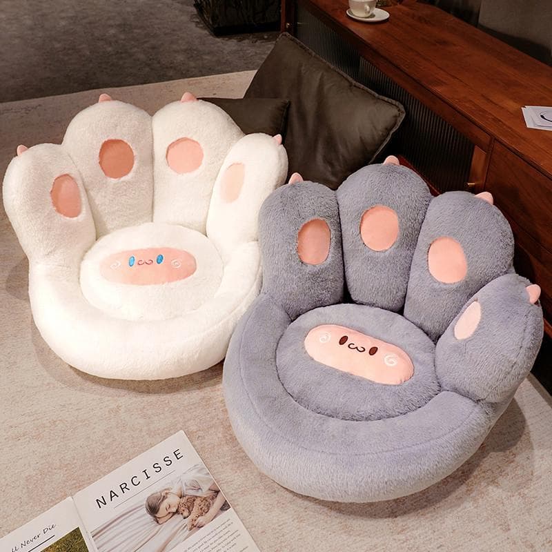 Cojín de suelo Tatami Lazy Cat Claw: futón grueso con respaldo integrado para sofá de dormitorio o sala de estar.