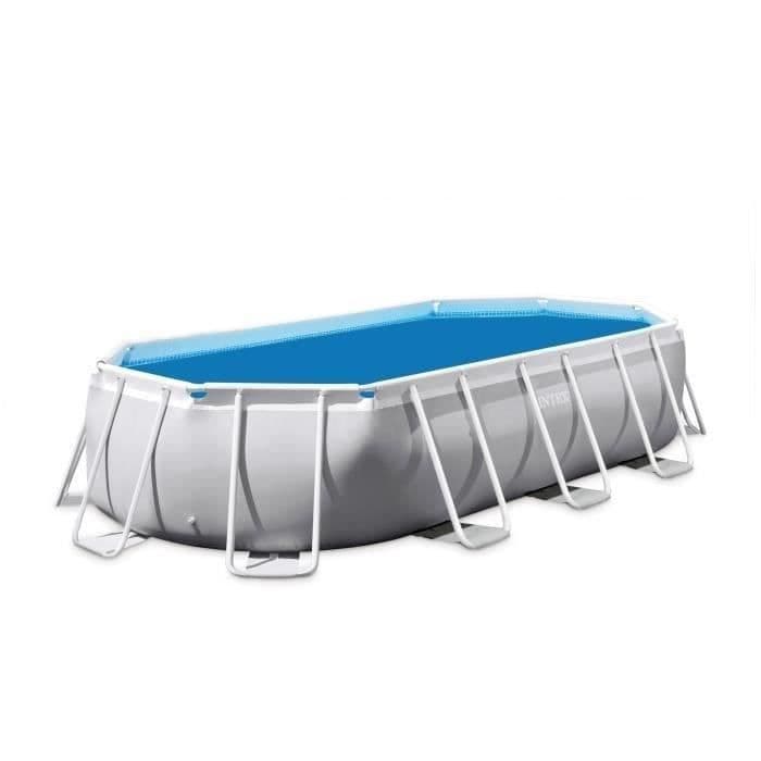 Lona de bolhas para piscina oval Intex UTF00148 - 4,00m x 2,00m - Azul - 120 mícrons