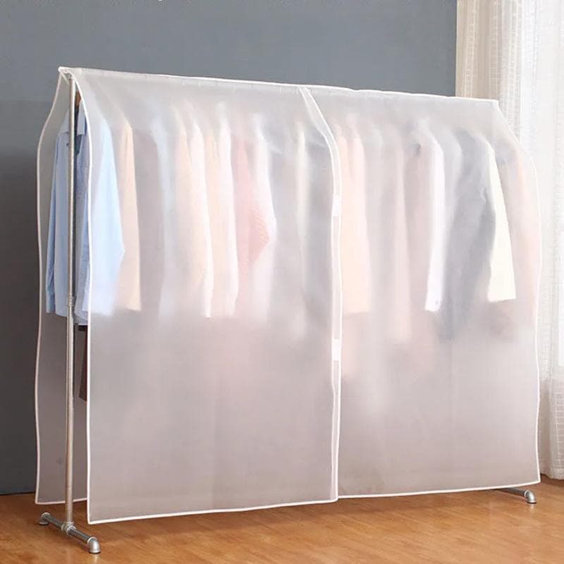 Funda transparente para ropa, impermeable, de material PEVA, gruesa, para el hogar, de tela, para abrigos y chaquetas de plumas, lavable