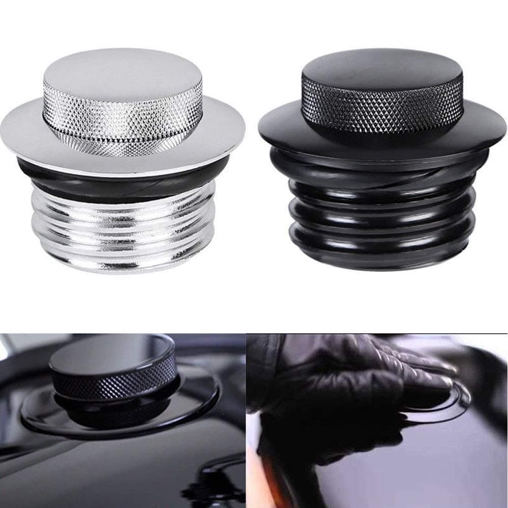 Tapa de Gasolina Pop-Up para Motocicleta, Tapa Ventilada del Tanque de Combustible para Harley Davidson Touring Road Street Electra Glide Road King So