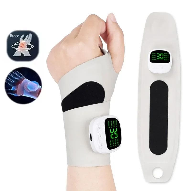 Masajeador de 10 Modos Masajeador de Mano 29 niveles de intensidad Almohadilla de Soporte para Muñeca NUEVO Masajeador Eléctrico de Muñeca Uso