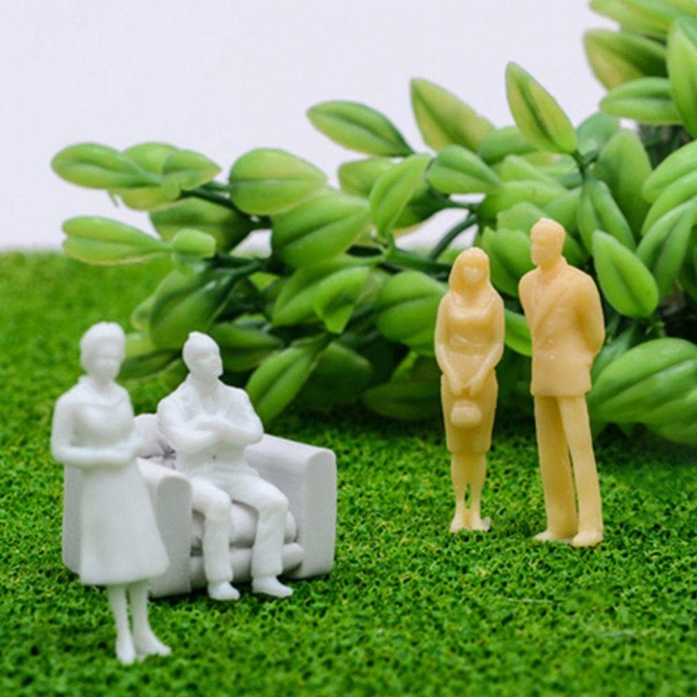 200 piezas 1:Escala 100/150/200/300 Hecho a mano Multi-Estilo Pose Modelo a Escala Blanco Figuras en Miniatura Modelos Arquitectónicos Figuras de