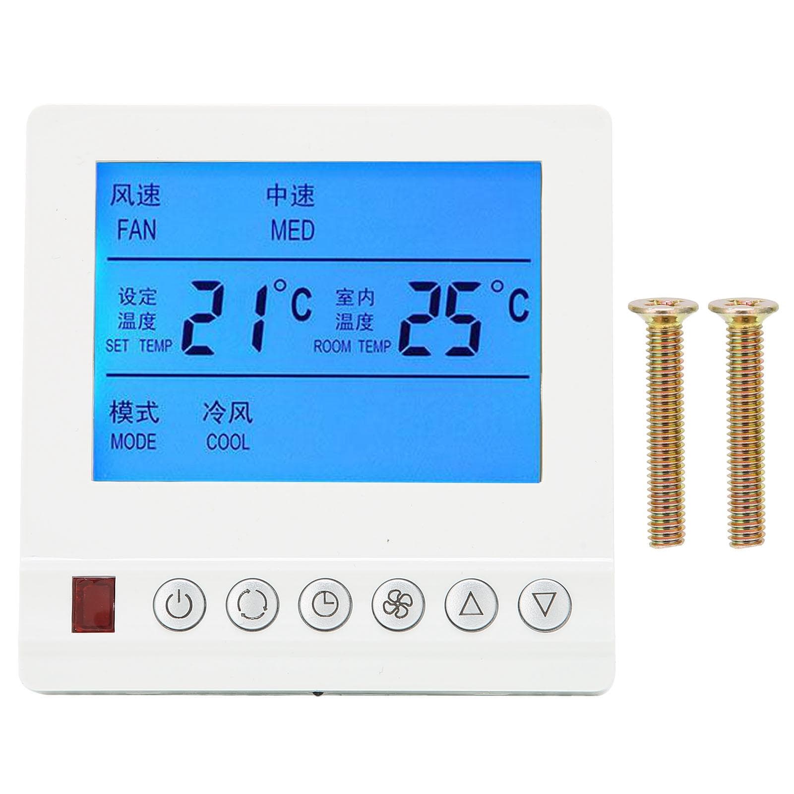 Termostato Inteligente AC220V Aire Acondicionado Central Temperatura del Agua Interruptor de Tres Velocidades Termostato para