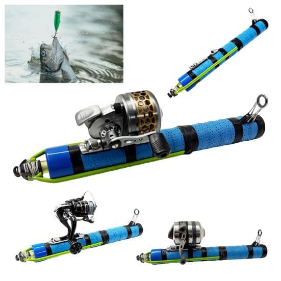 Caña de Pesca Catapulta Caña Lanzadora de Señuelos para Pesca con Mosca Tirachinas Profesional Caña de Pescar Carrete Set Accesorios de Pesca de