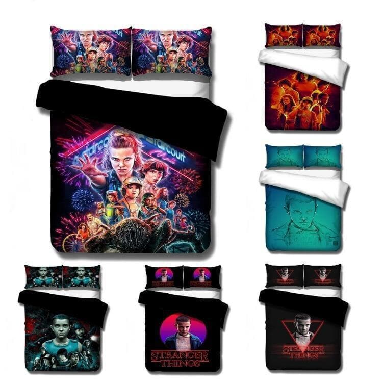 Juego de Cama Serie Stranger Things Tamaño Juego de Tres Piezas