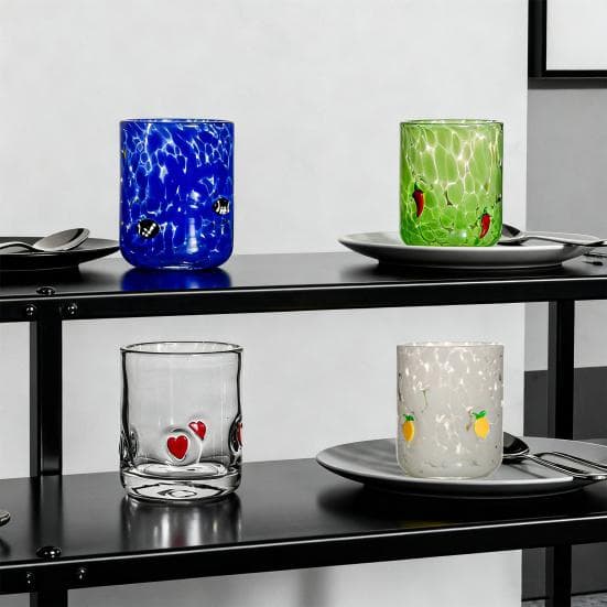 Icono de Navidad Vaso Vasos para beber sin tallo con temática festiva Diseño de textura única Cristalería Decoración para fiesta de Navidad y