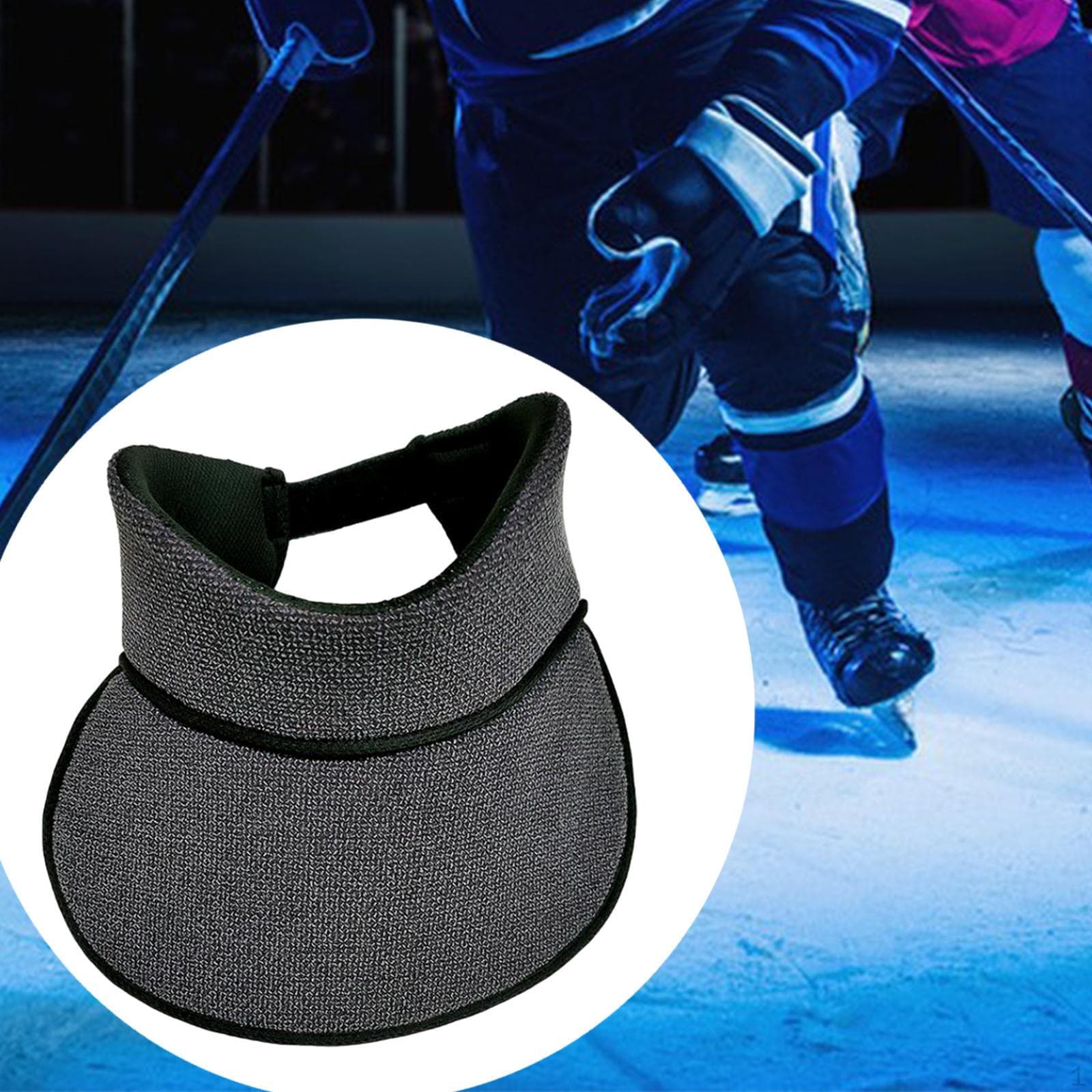 Protector de Cuello para Hockey Collar Protector de Garganta Antiarañazos Equipo de Protección para Portero de Hielo para