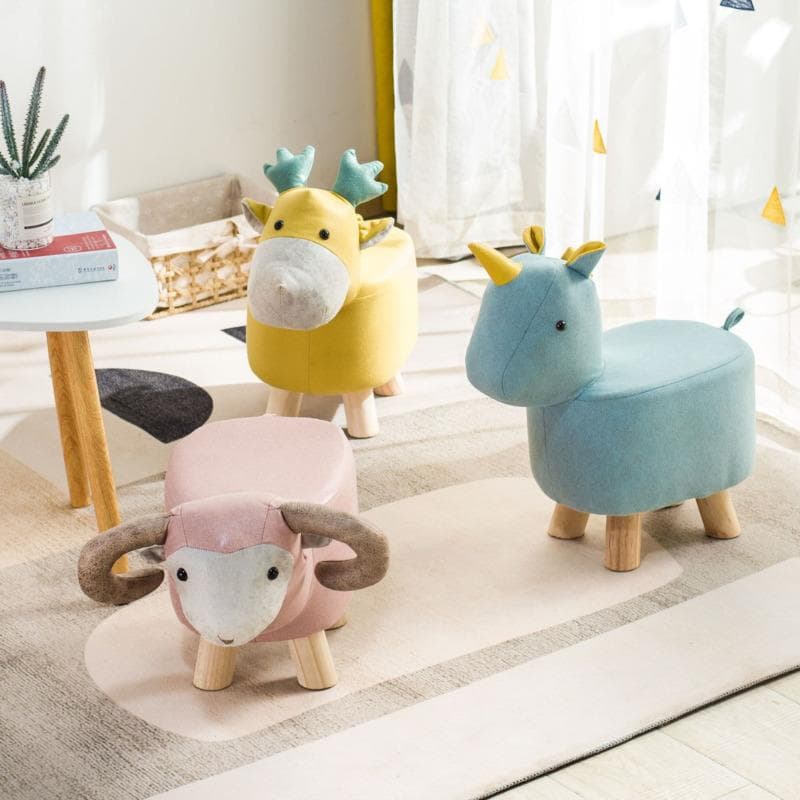 Taburete creativo para niños, estilo nórdico, porche, dibujos animados, cambiador de zapatos, taburete pequeño, sala de estar, taburete bajo de