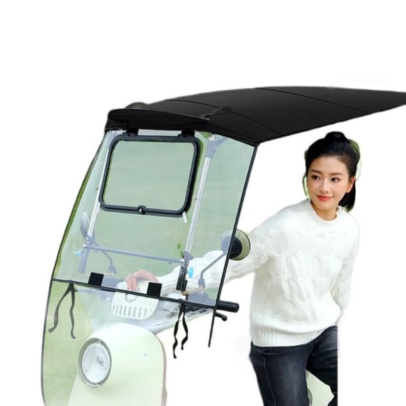 Toldo para Bicicleta Eléctrica OEING para Lluvia y Sol
