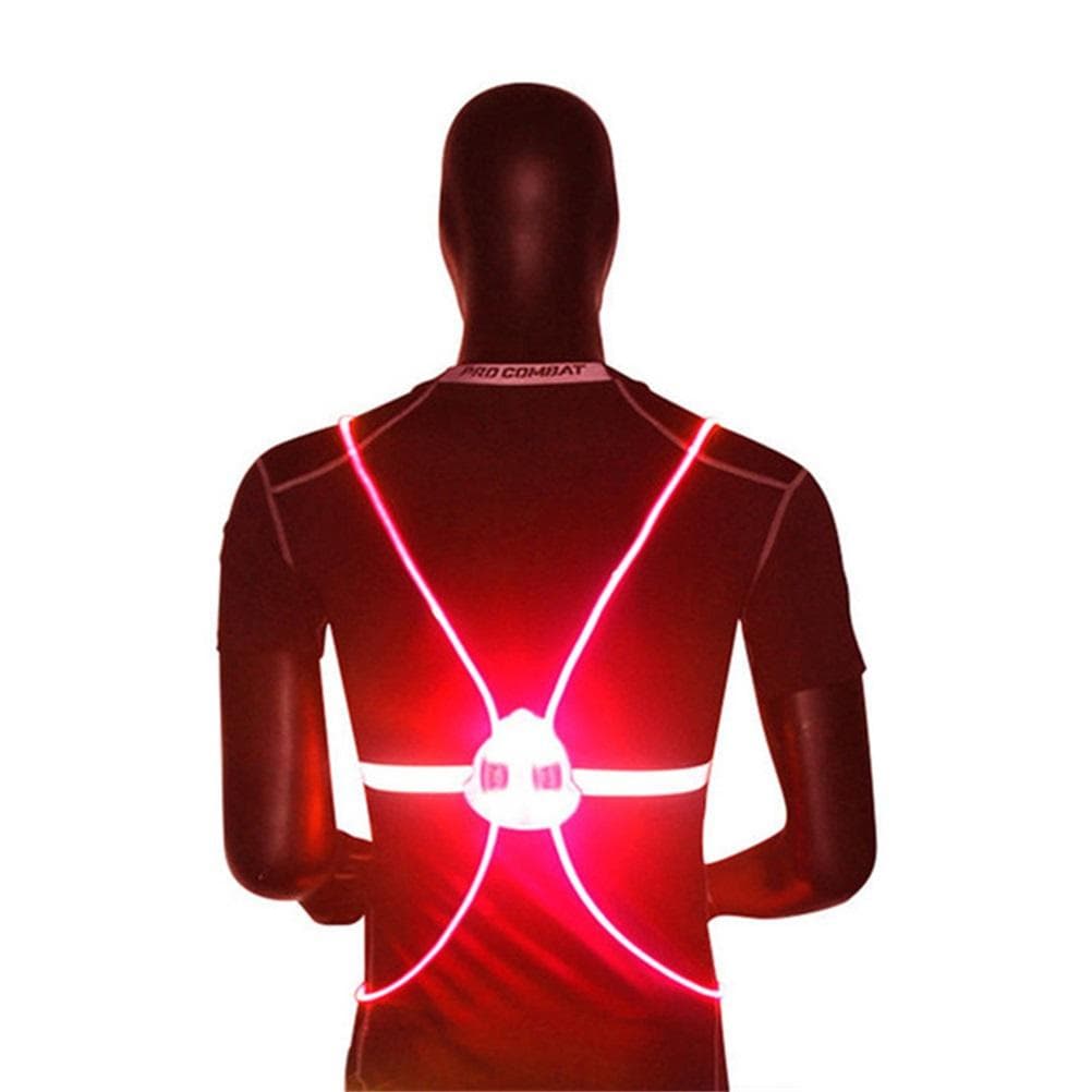Chaleco LED Reflectante 360 para Conducción al Aire Libre Alta Visibilidad Seguridad para Correr de Noche Ciclismo