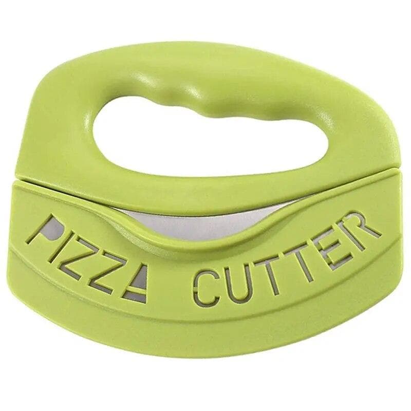 Cortador de Pizza portátil, picador de alimentos, cortador de Pizza de acero inoxidable súper afilado con funda protectora, cuchillo de Pizza