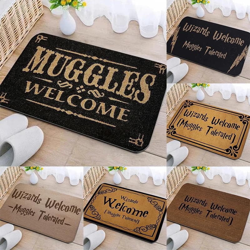Felpudo de Bienvenida Alfombra Absorbente Antideslizante para Baño Alfombra Decorativa para Pasillo Hall de Muggle y Mago Decoración del Hogar