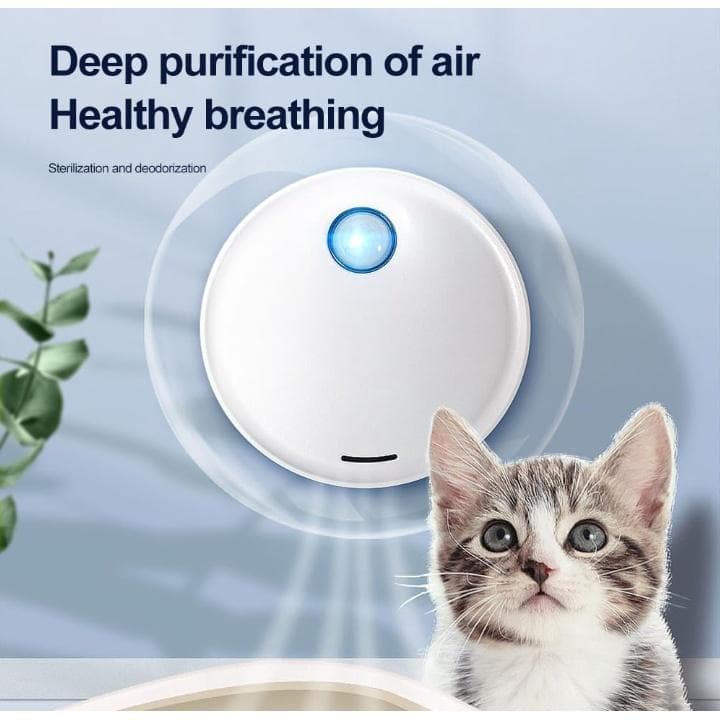 Purificador de olores inteligente para gatos, desodorizante para caja de arena, inodoro para perros, purificador de aire recargable, herramienta de li