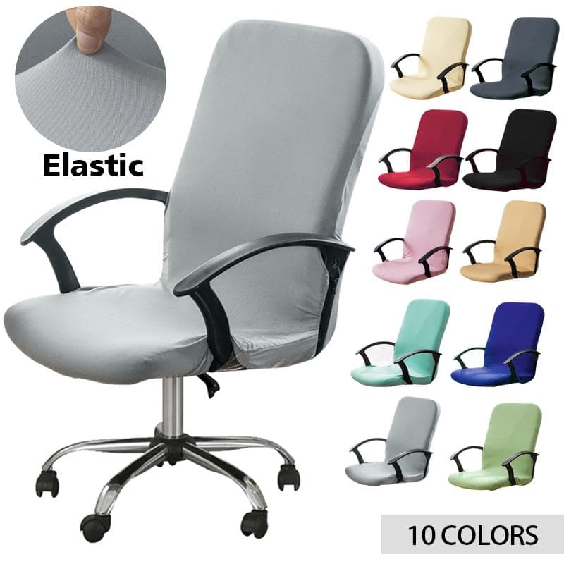 Funda elástica para silla de oficina, tamaño S/M/L, funda para asiento de ordenador, funda para silla de escritorio para juegos, para casa, hotel,